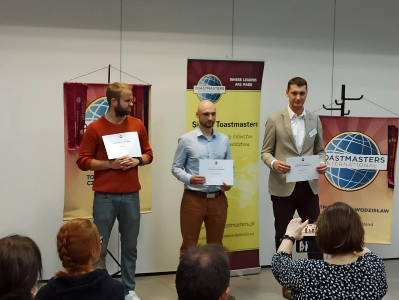 Wodzisławskie Toastmasters znowu na podium!